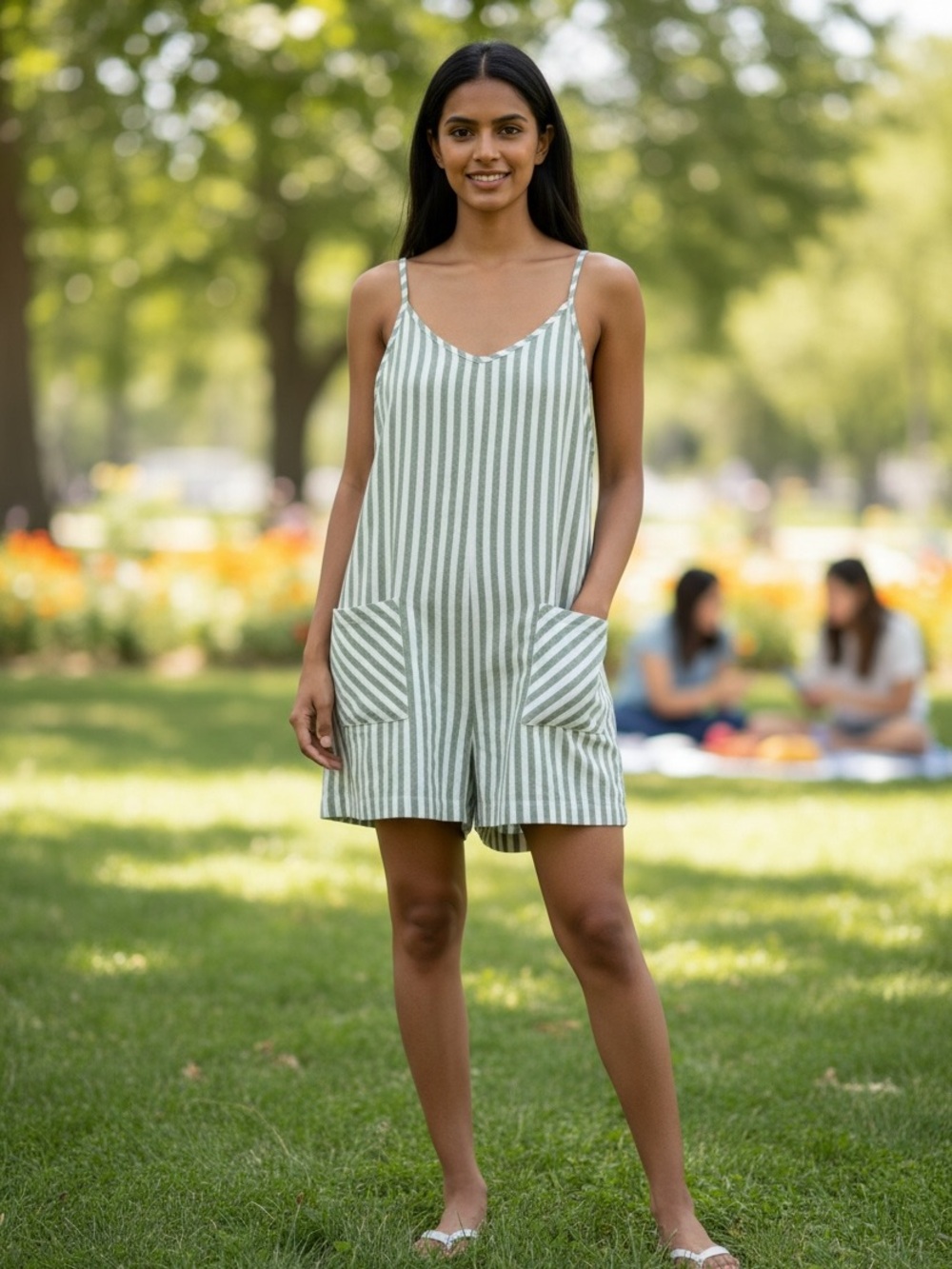 Exlura Striped Romper